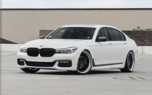 BMW 740iL Alpine White by R1 Motorsport on ADV.1 Wheels (ADV15 TRACK FUNCTION) 2017 года